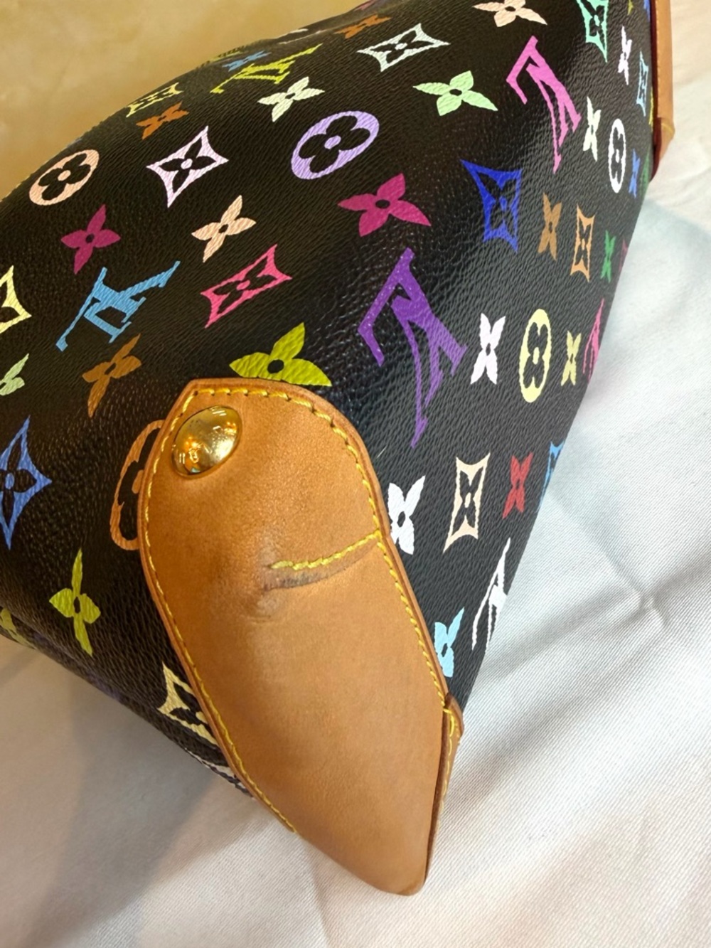Louis Vuitton Multicolor Monogram Eliza Black Canvas Shoulder Bag - Picture 8 of 17